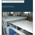 Línea de producción de tablero de piso plástico de PVC madera